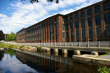 Mill River going through the Draper Manufacturing Plant