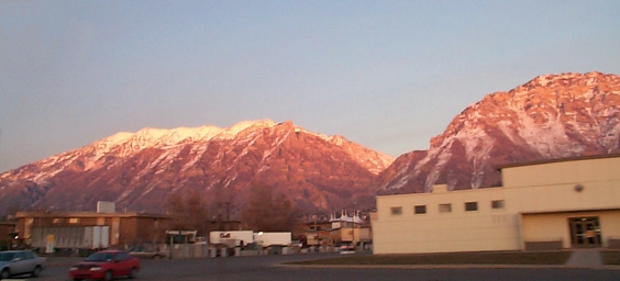 DCP01341.jpg - Sunset on the mountains between Provo and Orem